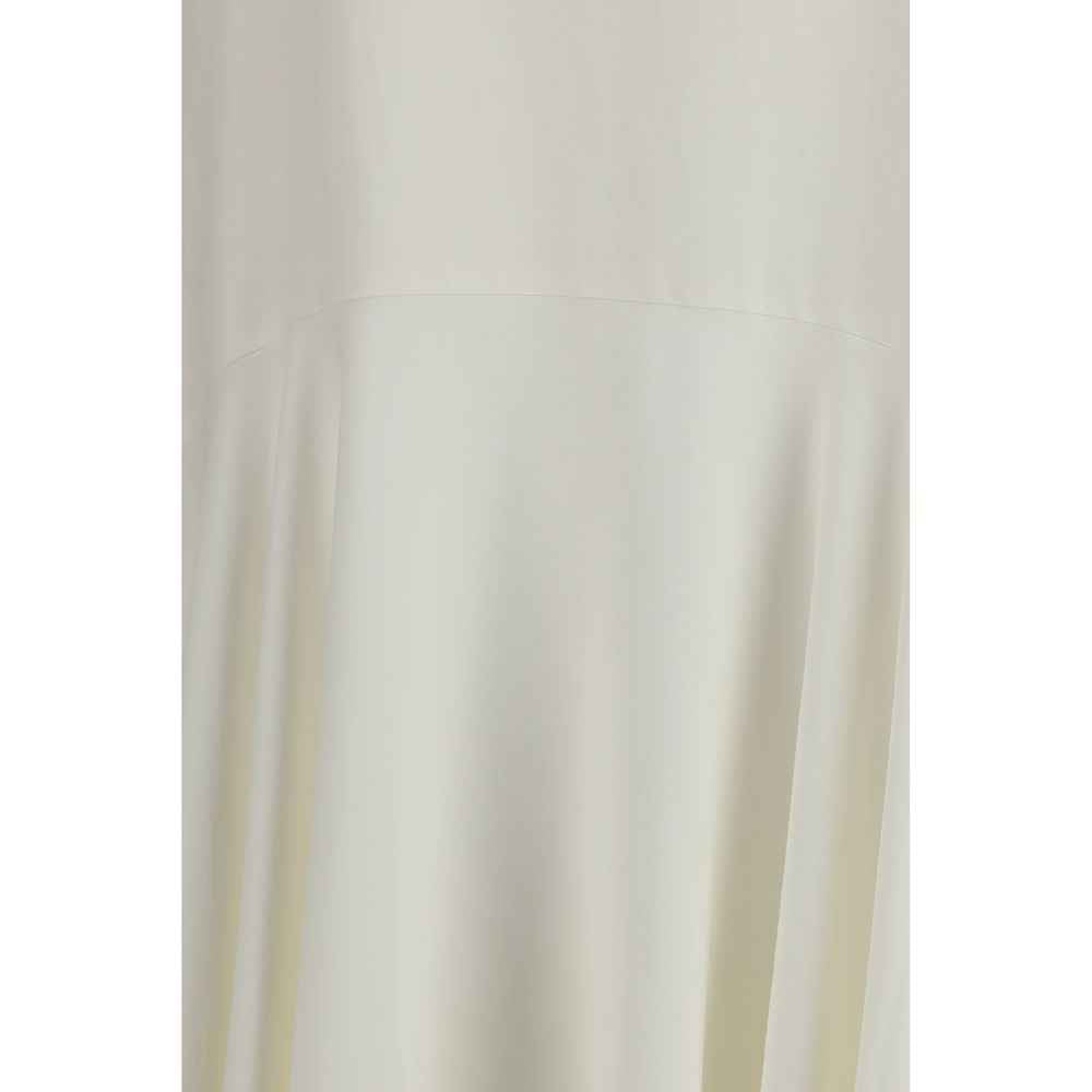 P.A.R.O.S.H. White Linen Casual Dress