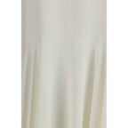 P.A.R.O.S.H. White Linen Casual Dress