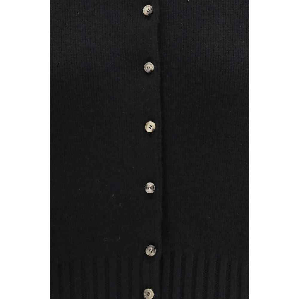 Khaite Black Cashmere Cardigan