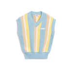 Autry Blue Cotton Waistcoat