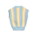 Autry Blue Cotton Waistcoat