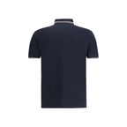 Stone Island Blue Cotton Polo Shirt