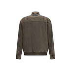 Brioni Bicolor Wool Full-Length Jacket