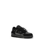 Axel Arigato Black Calf Leather Bos Taurus Athletic Sneakers
