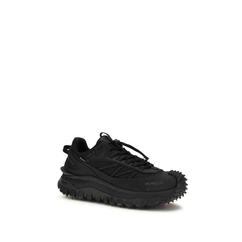 Moncler Black Polyamide Athletic Sneakers