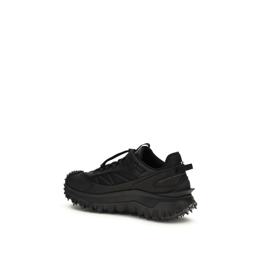 Moncler Black Polyamide Athletic Sneakers