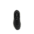 Moncler Black Polyamide Athletic Sneakers