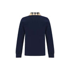 Burberry Blue Cotton Polo Shirt