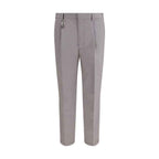 Prada Gray Cotton Dress Pants