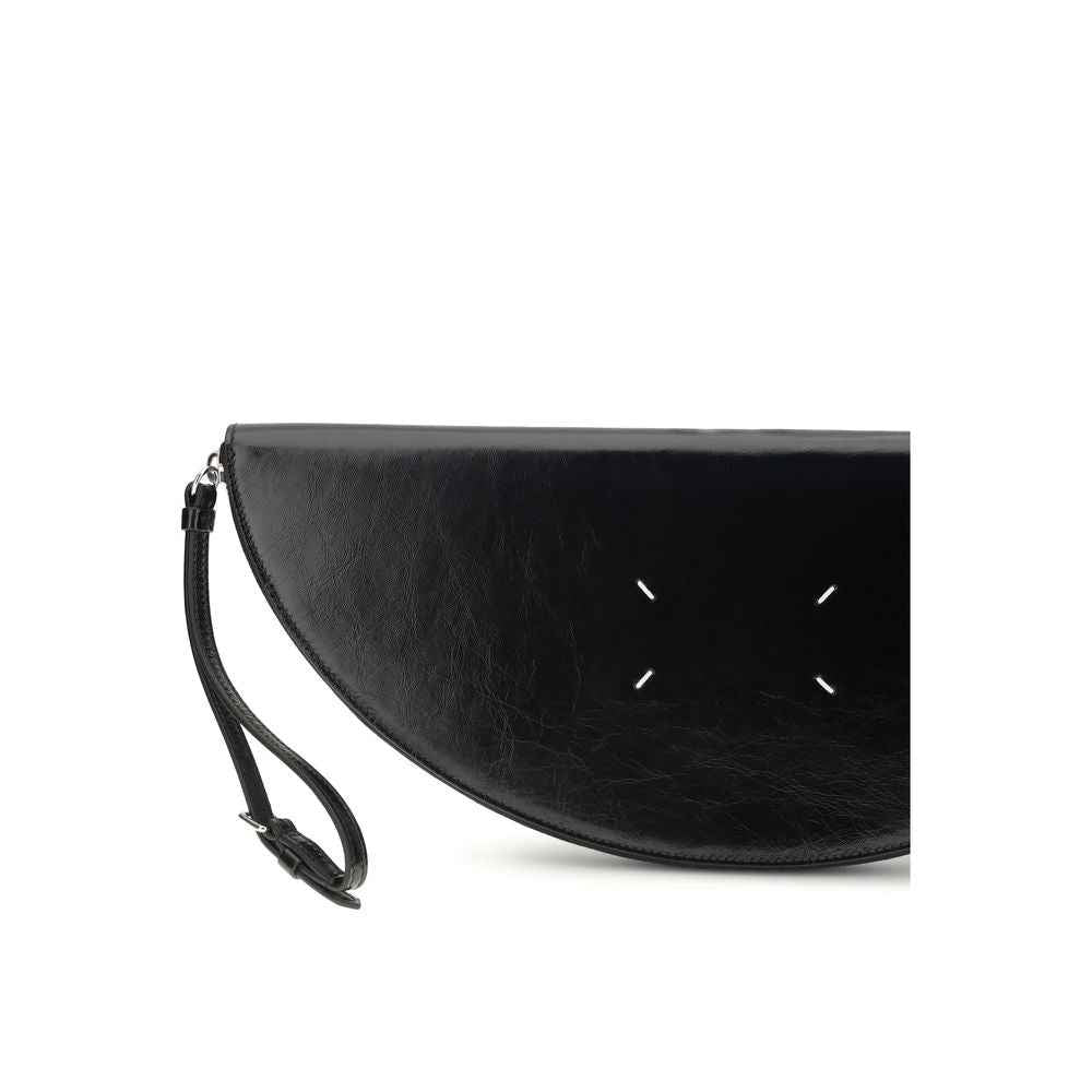 Margiela Black Calf Leather Bos Taurus Clutch Bag