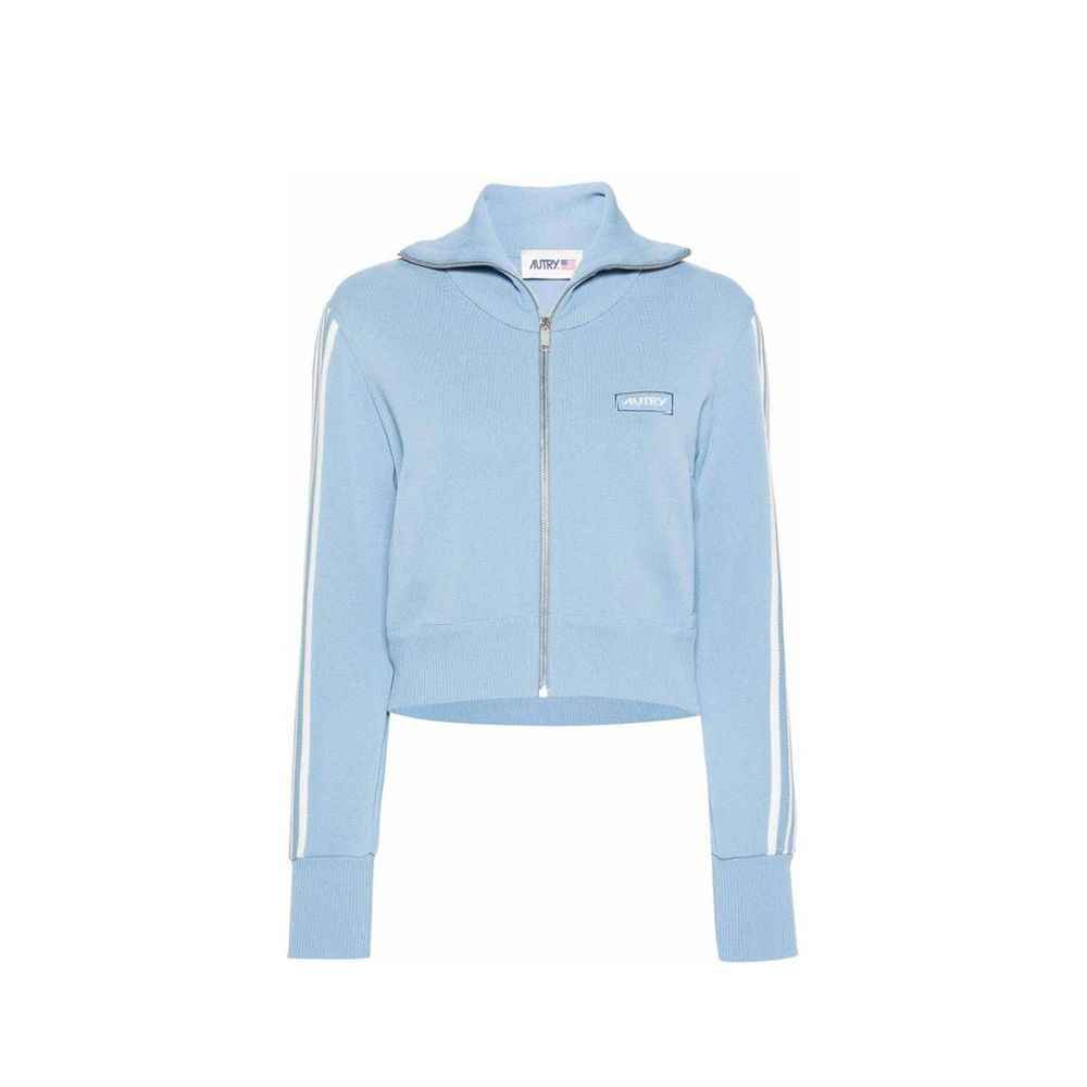 Autry Blue Nylon Cardigan