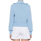 Autry Blue Nylon Cardigan