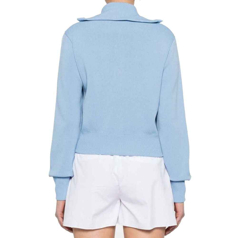 Autry Blue Nylon Cardigan