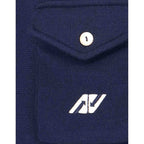 Autry Blue Nylon Cardigan