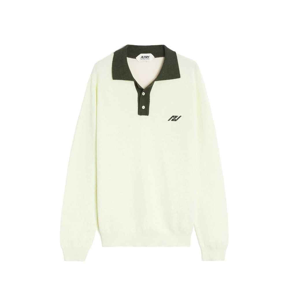 Autry Bicolor Cotton Polo Shirt