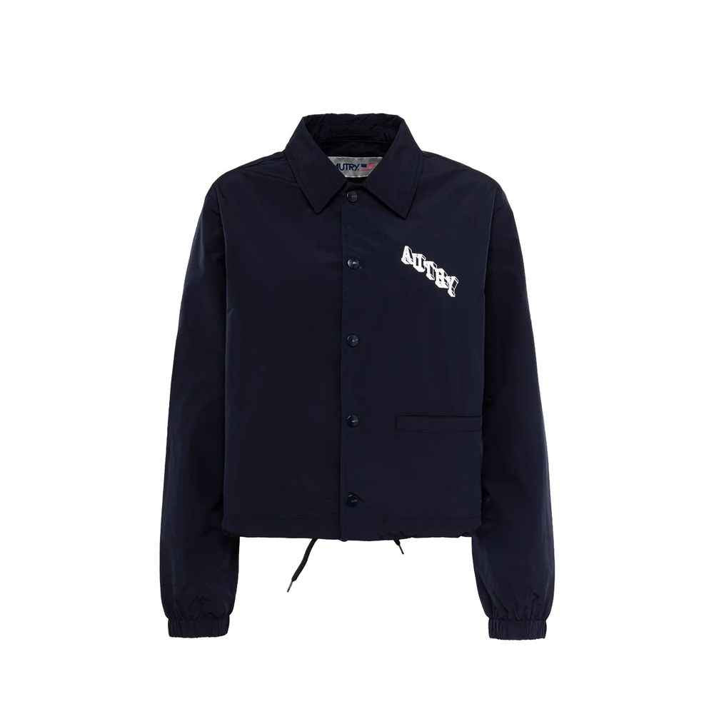 Autry Blue Polyester Shell Jacket