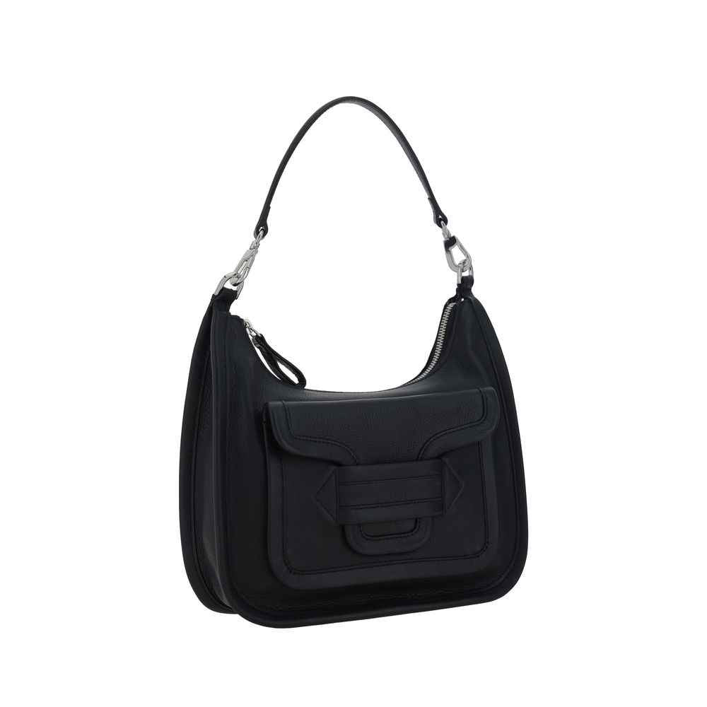 Pierre Hardy Black Calf Leather Bos Taurus Shoulder Bag