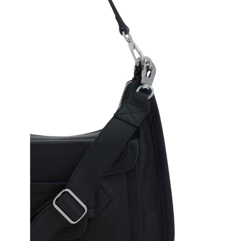 Pierre Hardy Black Calf Leather Bos Taurus Shoulder Bag