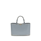 Valentino Garavani Blue Calf Leather Bos Taurus Shoulder Bag