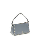 Valentino Garavani Blue Calf Leather Bos Taurus Shoulder Bag