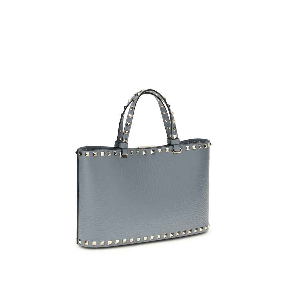 Valentino Garavani Blue Calf Leather Bos Taurus Shoulder Bag