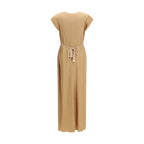 Forte_Forte Orange Viscose Casual Dress