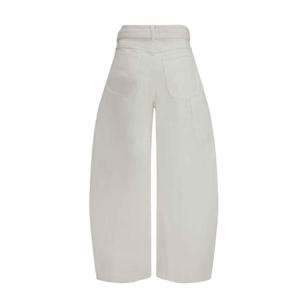 Sacai White Cotton Jeans Denim