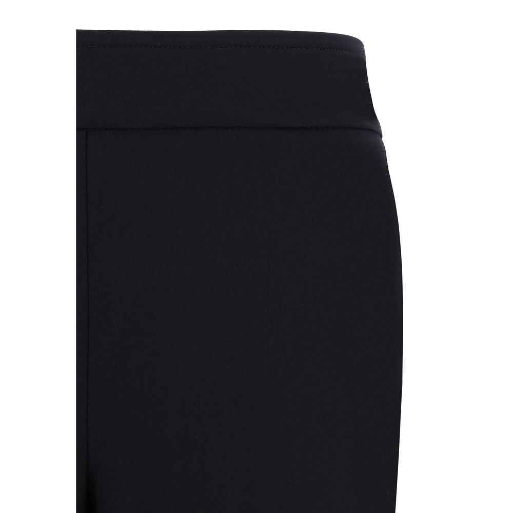 Avenue Montaigne Black Elastane Flared Pants