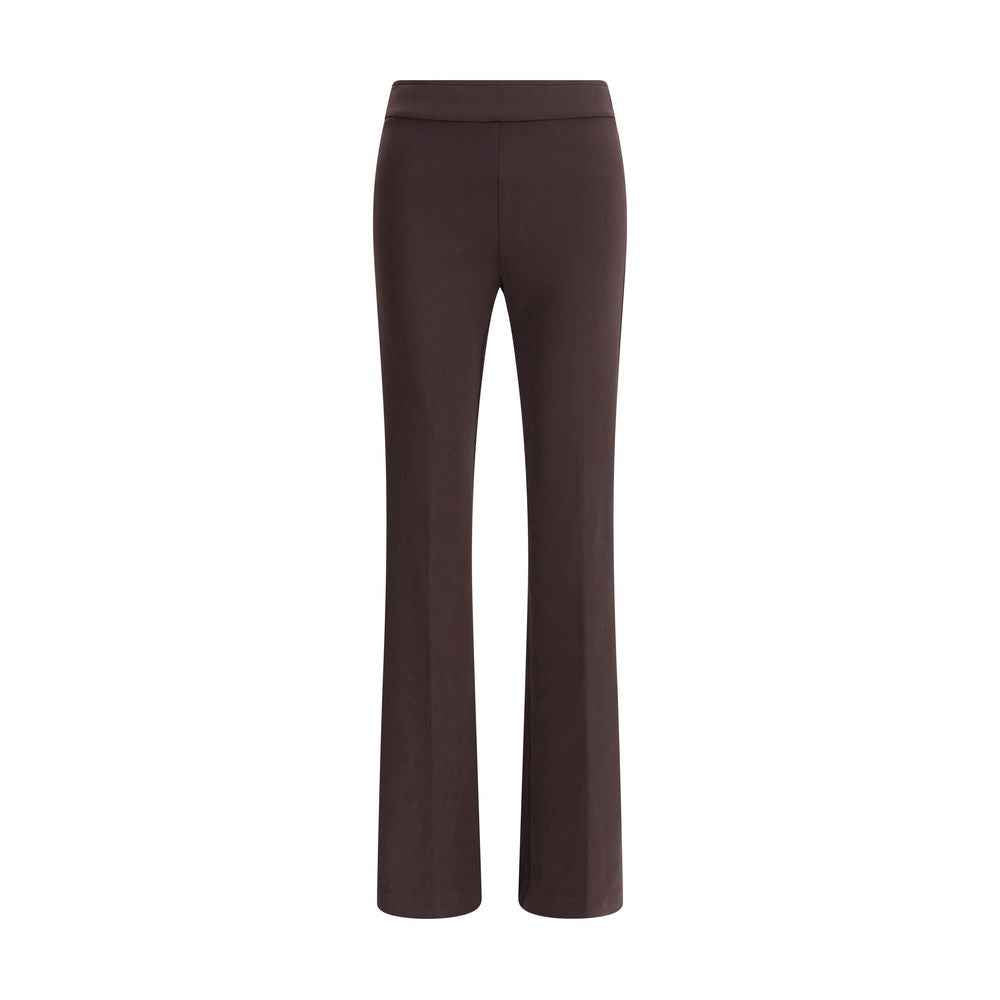 Avenue Montaigne Brown Elastane Flared Pants
