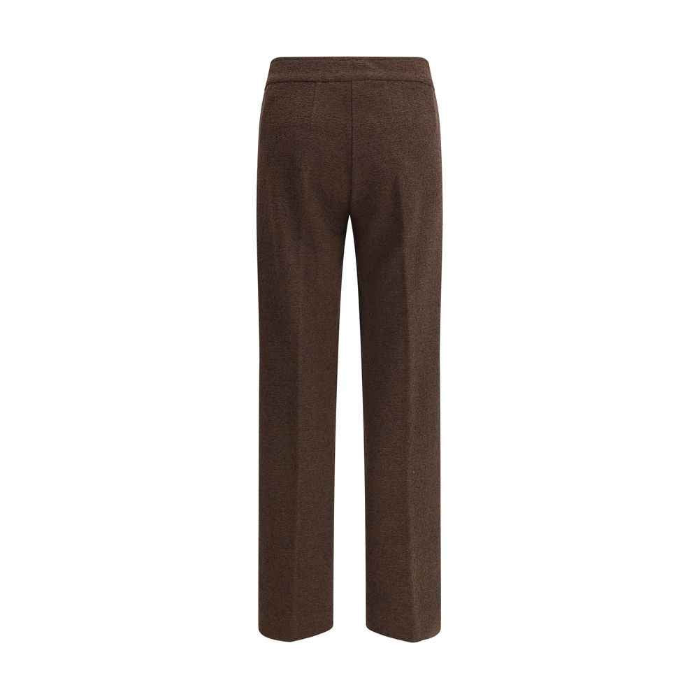 Avenue Montaigne Brown Polyester Casual Pants