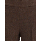 Avenue Montaigne Brown Polyester Casual Pants