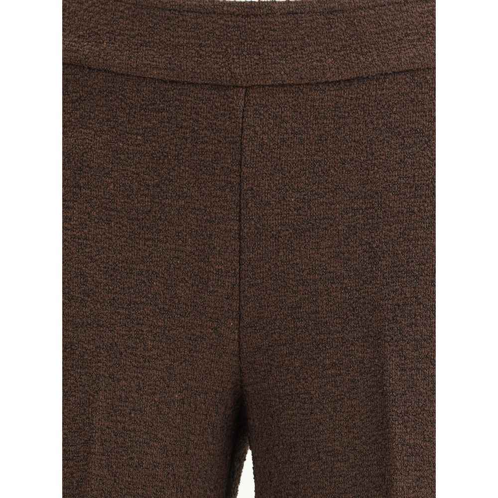 Avenue Montaigne Brown Polyester Casual Pants