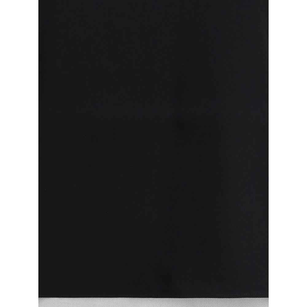SA SU PHI Black Silk Sleeveles T-Shirt