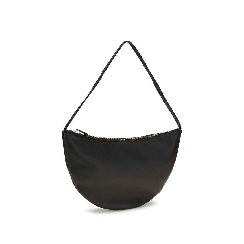 The Row Black Calf Leather Bos Taurus Shoulder Bag