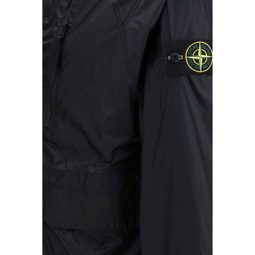 Stone Island Blue Polyamide Coat