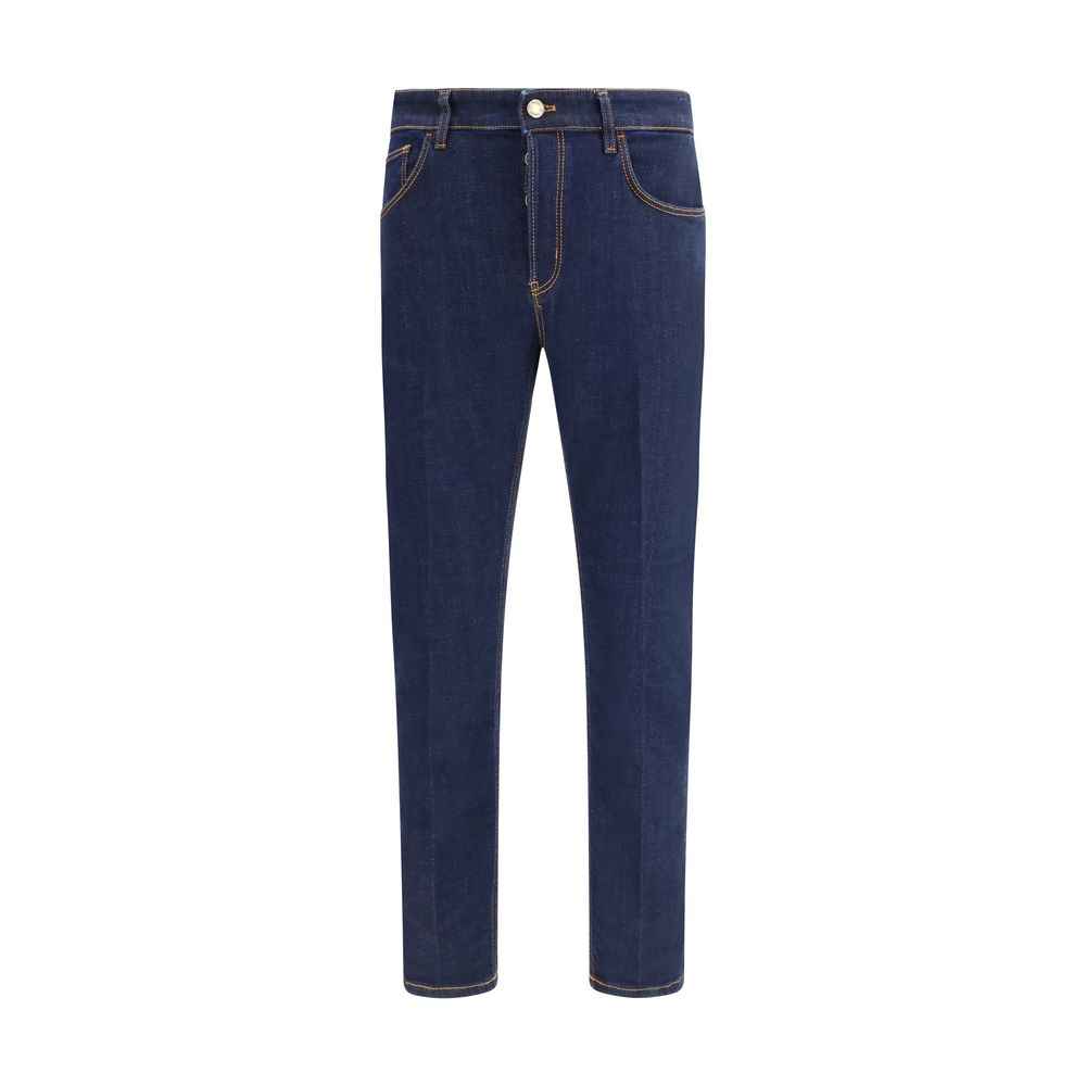 PT Torino Blue Cotton Jeans Denim