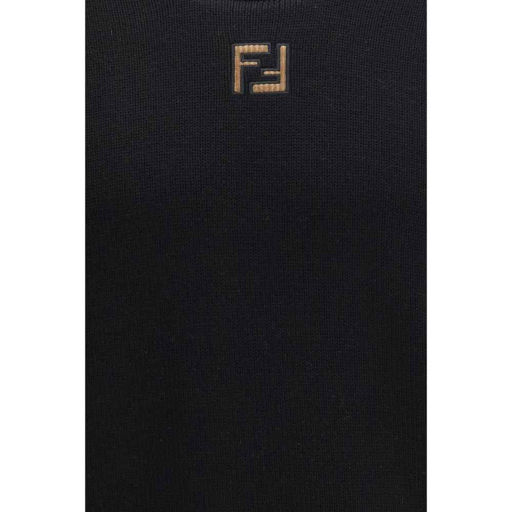 Fendi Black Wool Oves Aries Sweatshirt