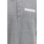 Thom Browne Gray Linen Dress Shirt