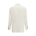 Brunello Cucinelli White Linen Blazer