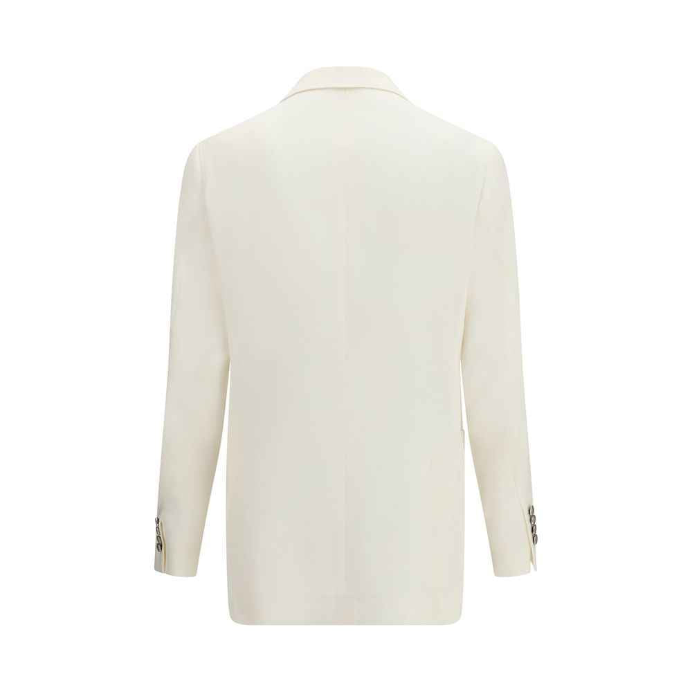 Brunello Cucinelli White Linen Blazer