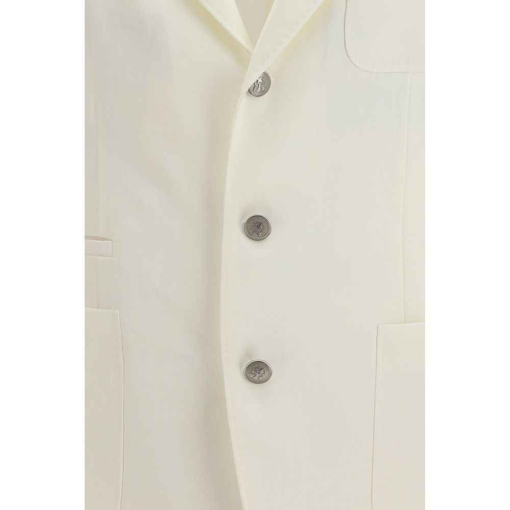 Brunello Cucinelli White Linen Blazer