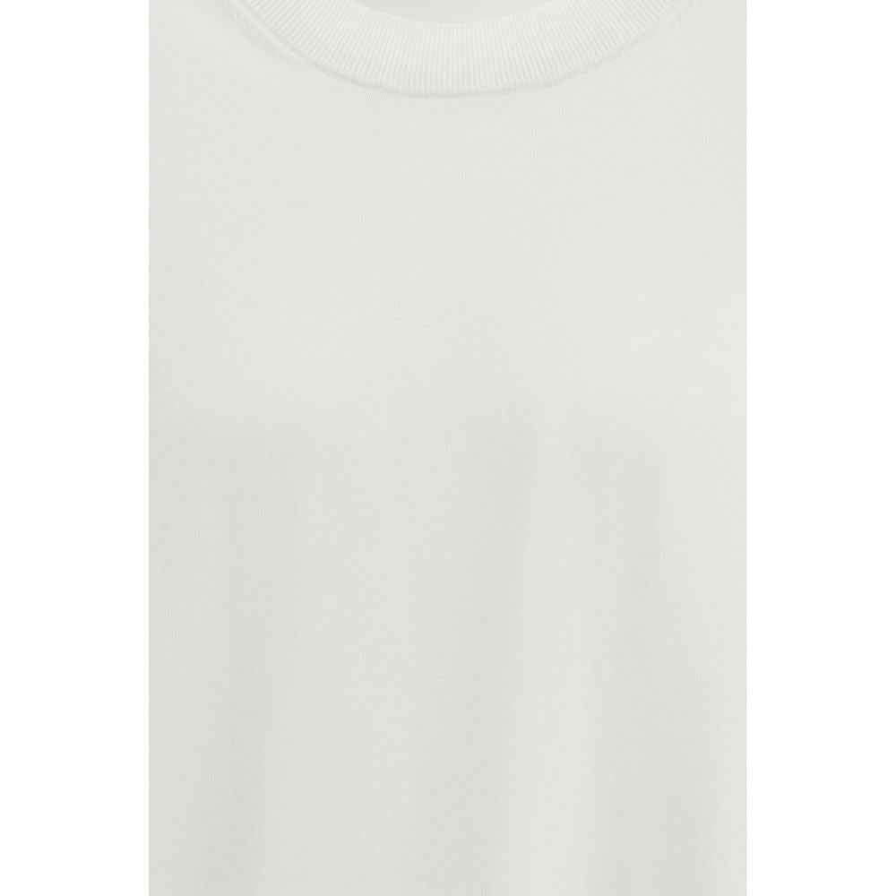 Laneus White Cotton T-Shirt