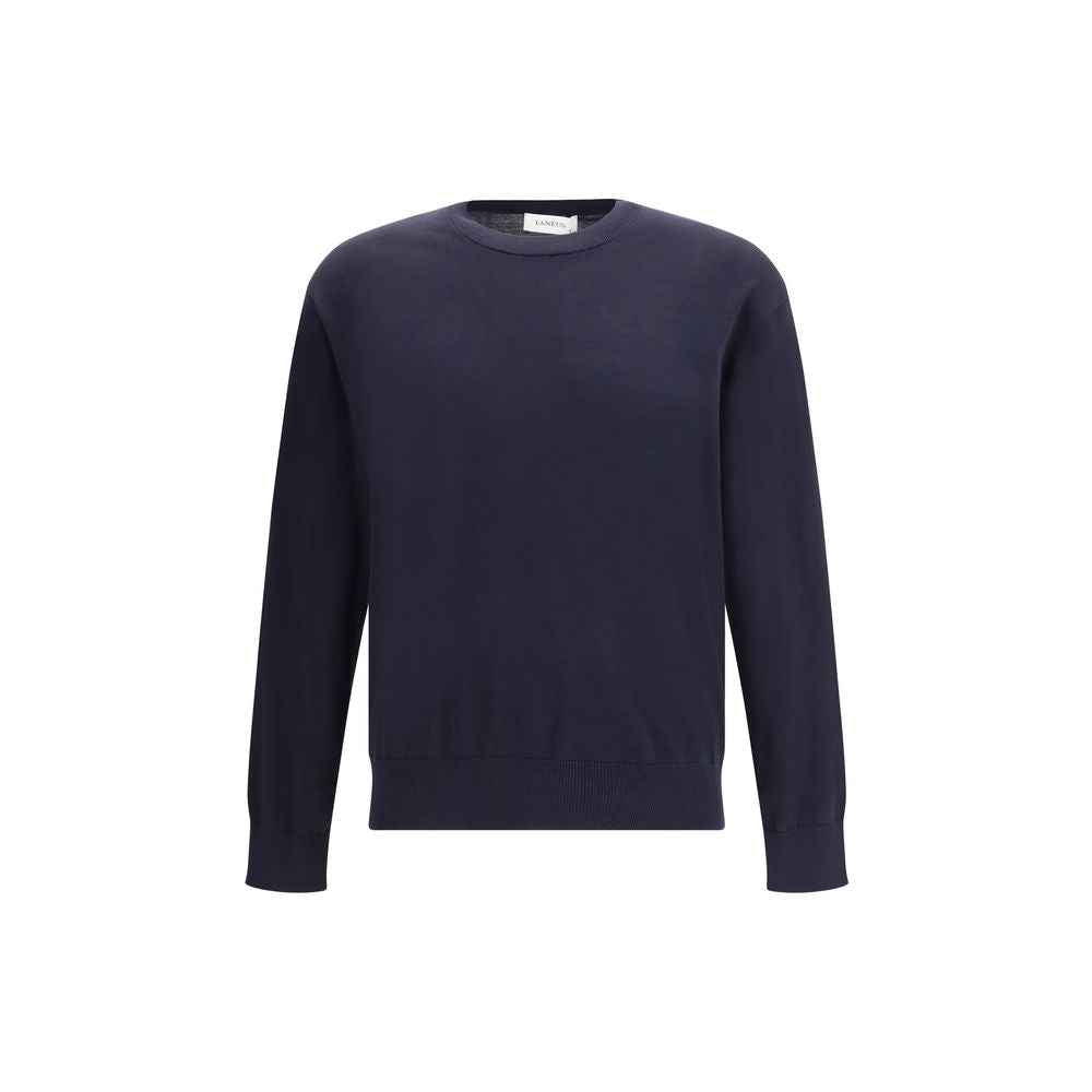 Laneus Blue Cotton Sweatshirt