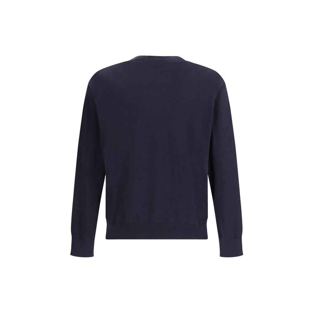Laneus Blue Cotton Sweatshirt
