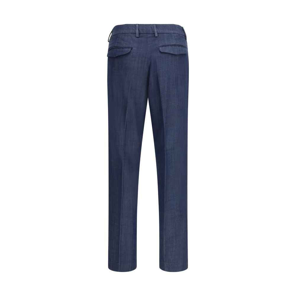 Cruna Blue Tencel Casual Pants