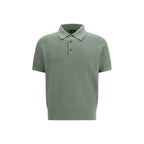 Brioni Bicolor Cotton Polo Shirt