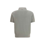 Brioni Beige Cotton Polo Shirt