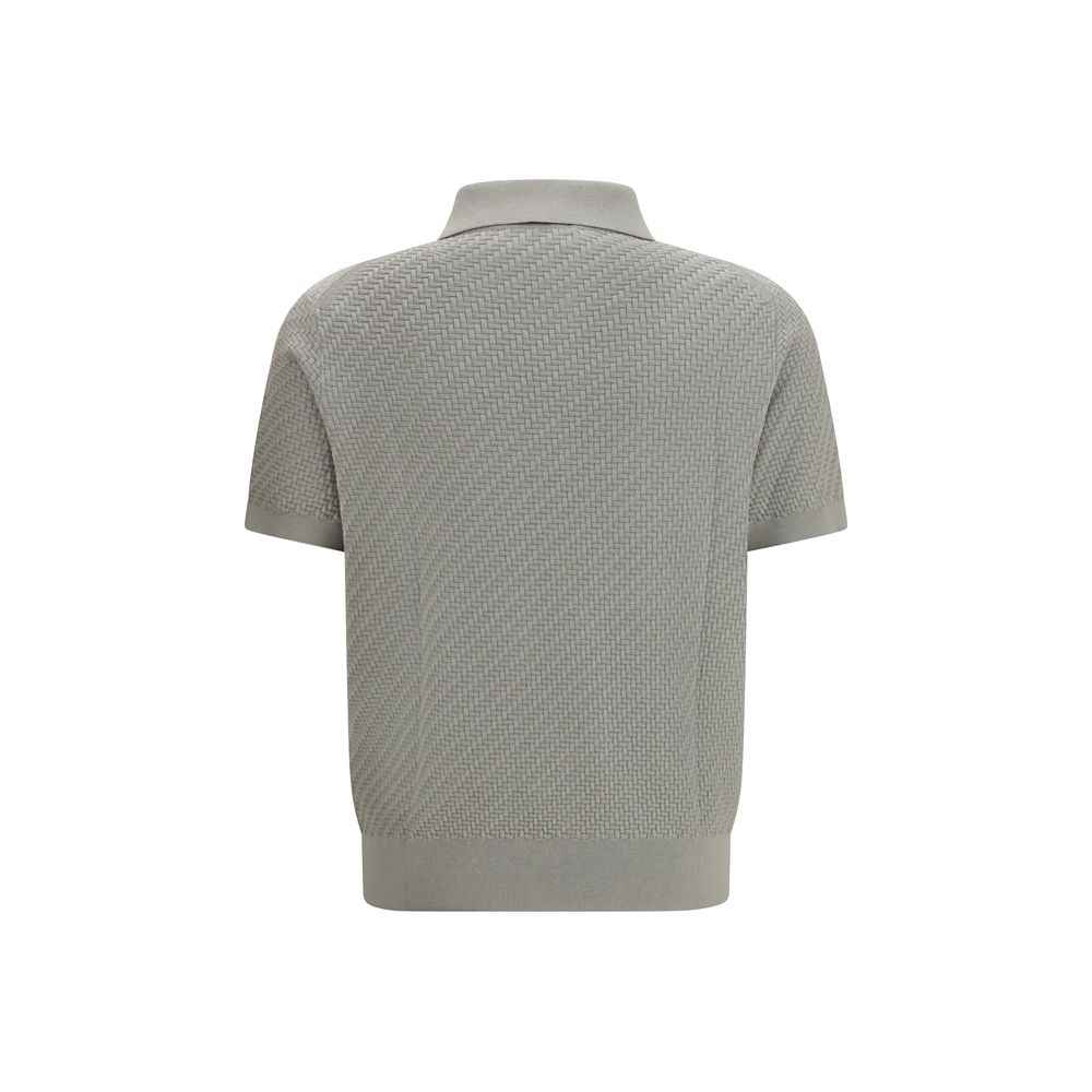 Brioni Beige Cotton Polo Shirt