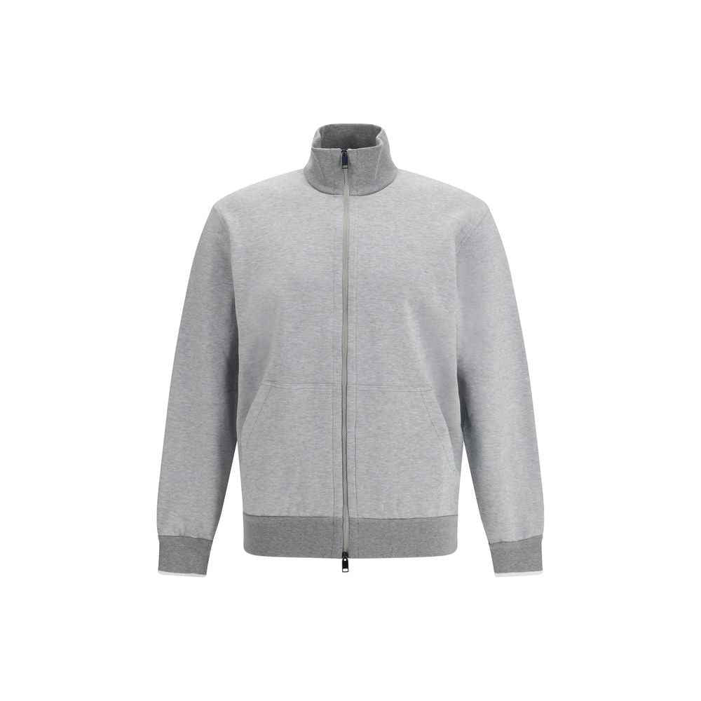 Brioni Gray Cotton Sweatshirt