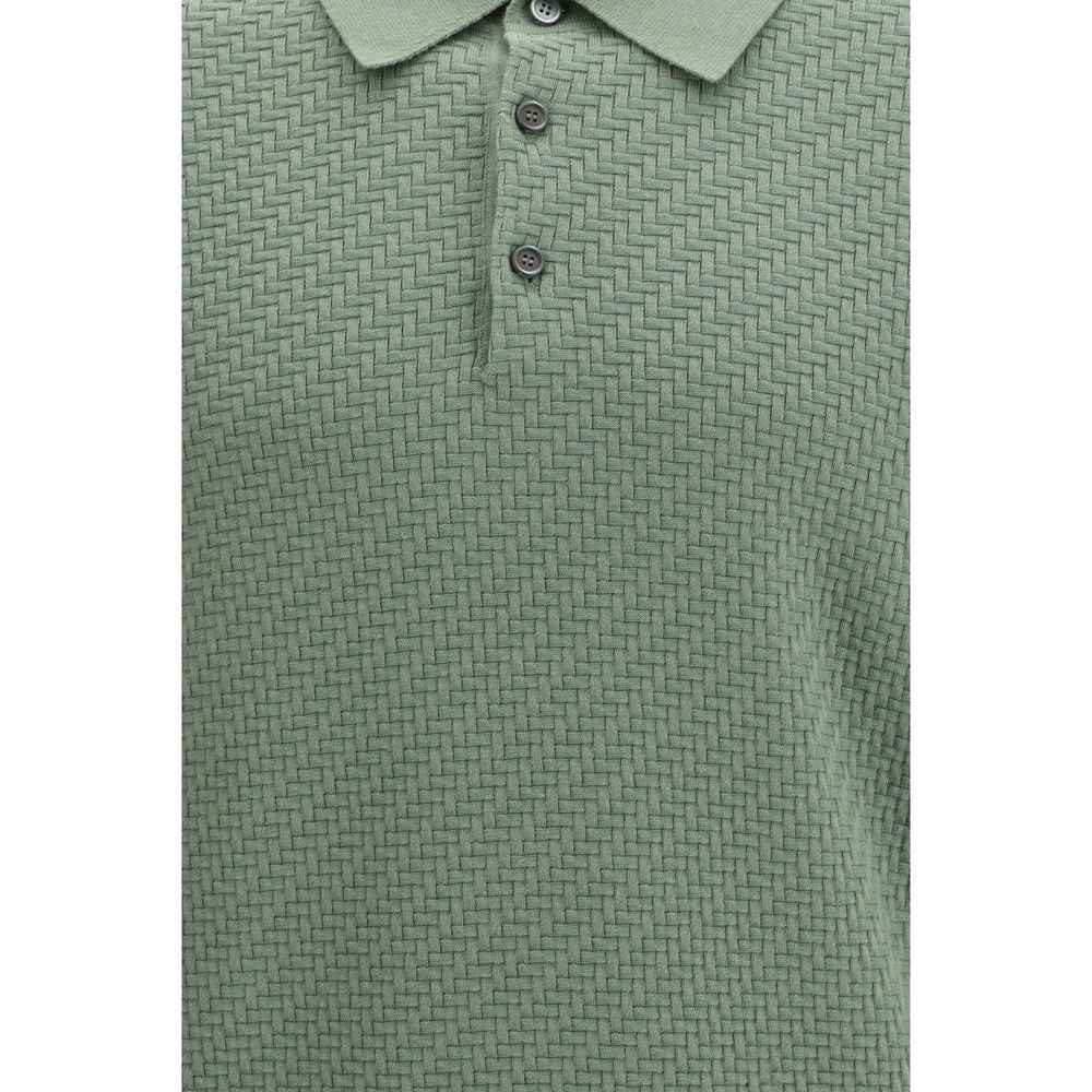 Brioni Bicolor Cotton Polo Shirt